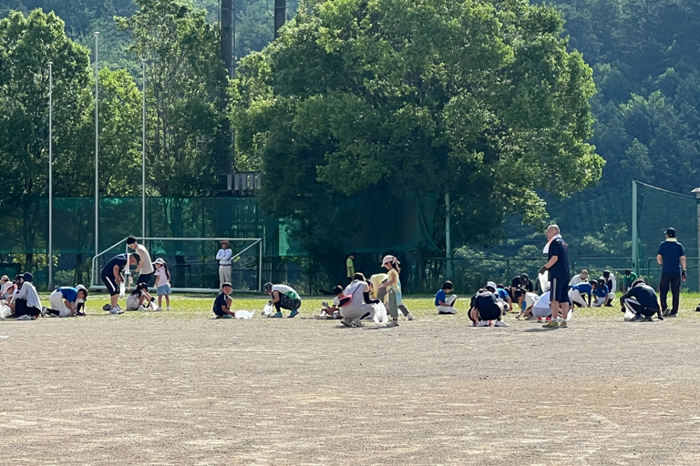 6月28日 スポーツ協会とスポーツ少年団の合同行事の奉仕作業　開催しました